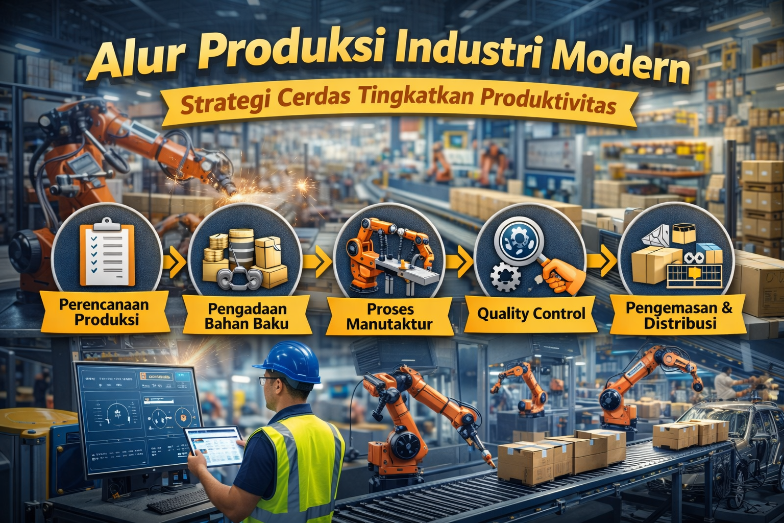 Alur Produksi Industri Modern Strategi Cerdas Tingkatkan Produktivitas