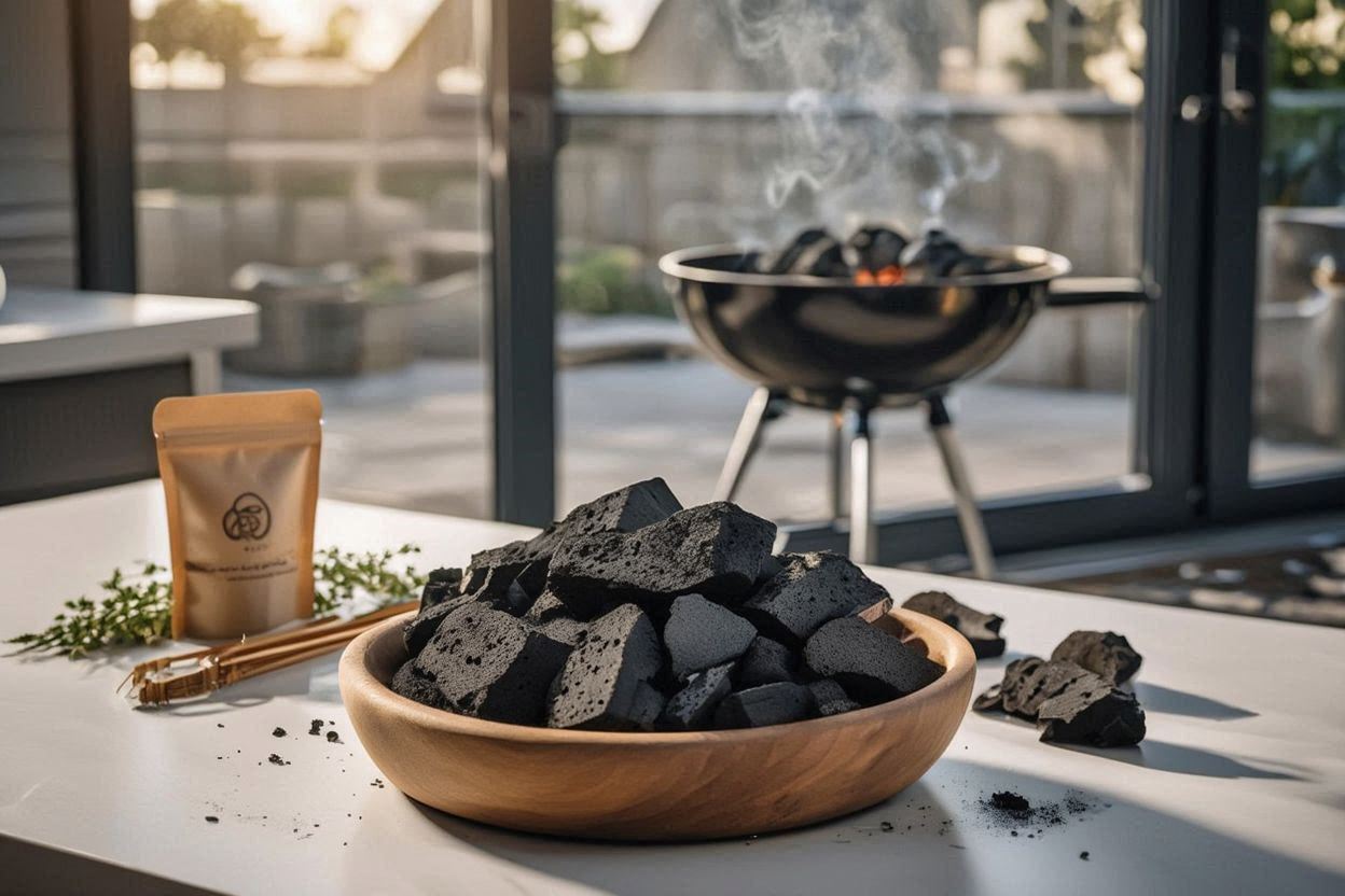 Coconut shell charcoal for household use improves daily energy
