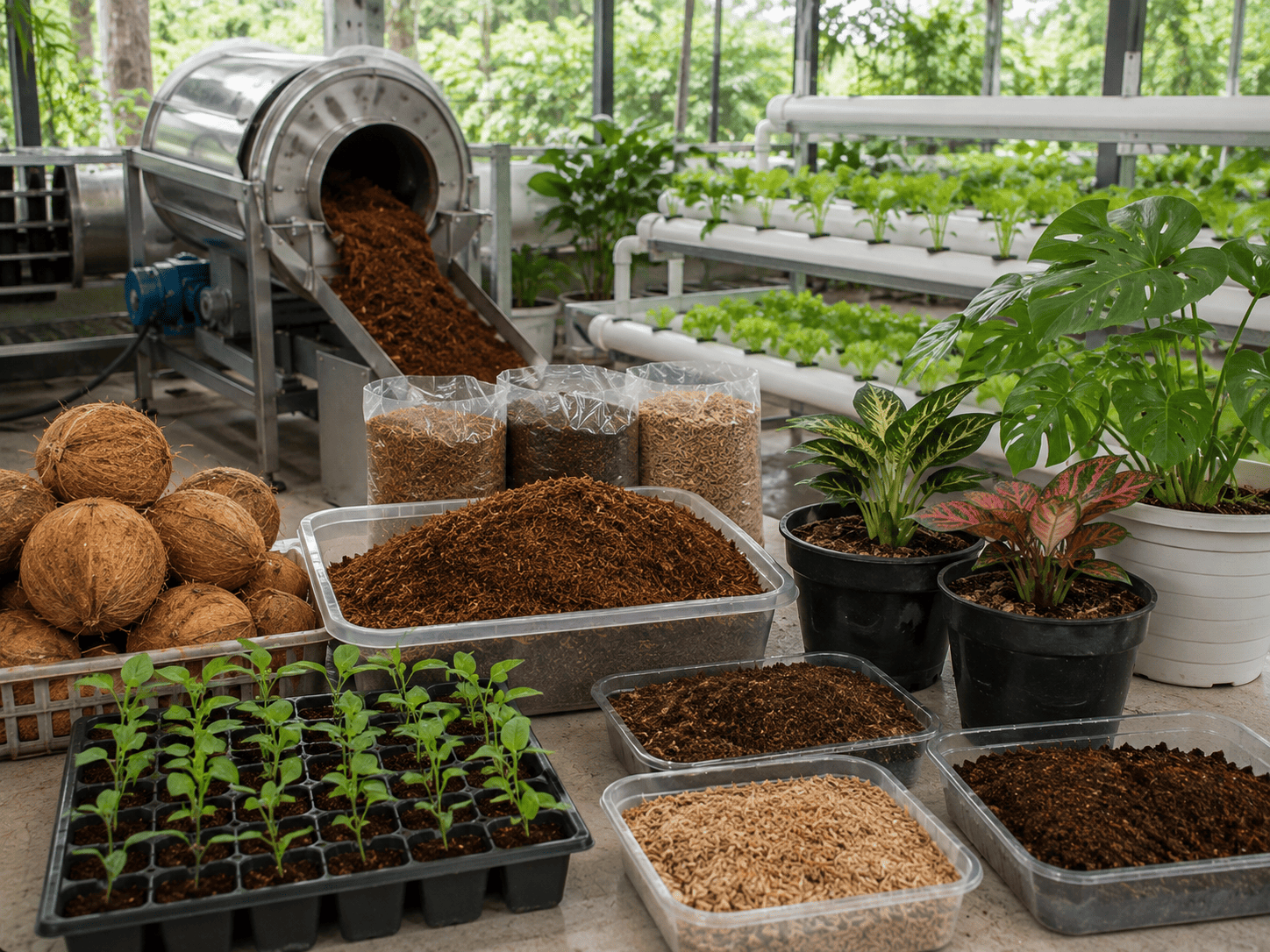 Proses Pembuatan Cocopeat dari Sabut Kelapa untuk Media Tanam